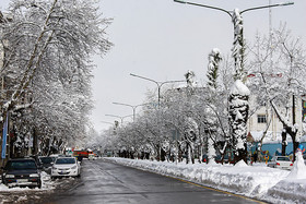 بارش برف در رشت